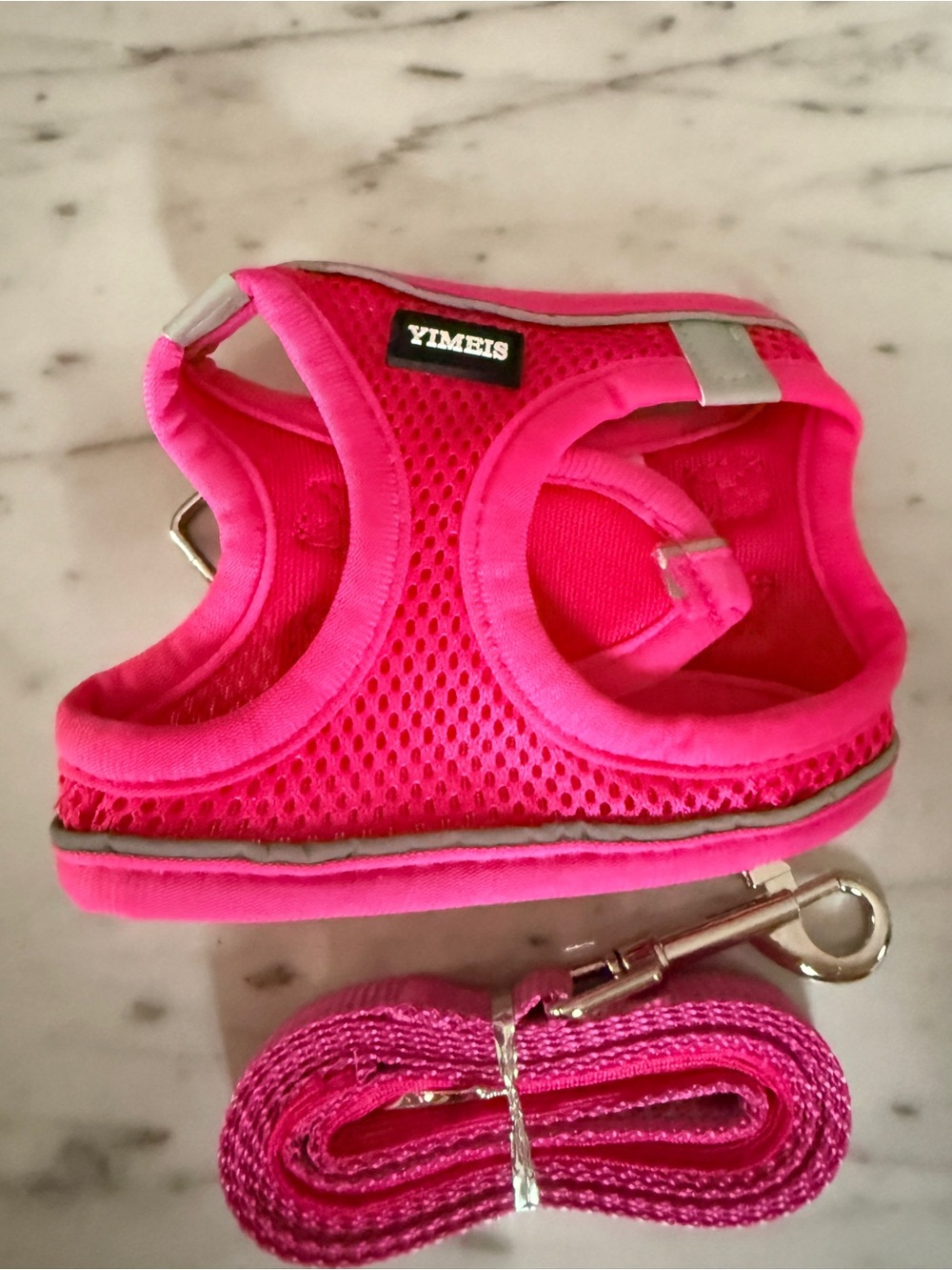 ✨ LIKE NEW XS Hot Pink Mesh Dog Harness and Leash Set ✨
